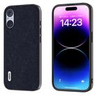 For Sony Xperia 5 V ABEEL Cross Texture Genuine Leather Phone Case(Blue) - 1