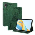 For Honor Pad V8 Pro Butterfly Flower Embossed Leather Tablet Case(Green) - 1