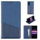 For Sony Xperia 5 MUXMA MX109 Horizontal Flip Leather Case with Holder & Card Slot & Wallet(Blue) - 1