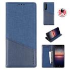 For Sony Xperia 1 II MUXMA MX109 Horizontal Flip Leather Case with Holder & Card Slot & Wallet(Blue) - 1