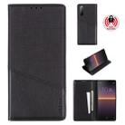 For Sony Xperia 10 II MUXMA MX109 Horizontal Flip Leather Case with Holder & Card Slot & Wallet(Black) - 1