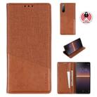 For Sony Xperia 10 II MUXMA MX109 Horizontal Flip Leather Case with Holder & Card Slot & Wallet(Brown) - 1