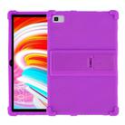 For Teclast M40 Shockproof Silicone Tablet Protective Case with Holder(Purple) - 1