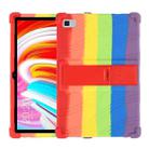 For Teclast M40 Shockproof Silicone Tablet Protective Case with Holder(Rainbow) - 1