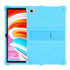For Teclast M40 Shockproof Silicone Tablet Protective Case with Holder(Sky Blue) - 1