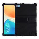 For Teclast M40 Plus Shockproof Silicone Tablet Protective Case with Holder(Black) - 1