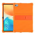 For Teclast M40 Plus Shockproof Silicone Tablet Protective Case with Holder(Orange) - 1