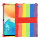 For Teclast M40 Plus Shockproof Silicone Tablet Protective Case with Holder(Rainbow) - 1
