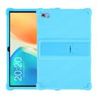 For Teclast M40 Plus Shockproof Silicone Tablet Protective Case with Holder(Sky Blue) - 1
