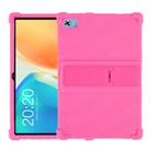 For Teclast M40 Plus Shockproof Silicone Tablet Protective Case with Holder(Rose Red) - 1