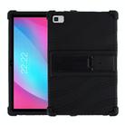 For Teclast P20 Shockproof Silicone Tablet Protective Case with Holder(Black) - 1