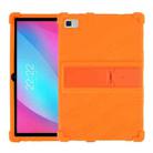 For Teclast P20 Shockproof Silicone Tablet Protective Case with Holder(Orange) - 1