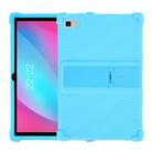 For Teclast P20 Shockproof Silicone Tablet Protective Case with Holder(Sky Blue) - 1