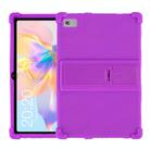 For Teclast P40 HD Shockproof Silicone Tablet Protective Case with Holder(Purple) - 1