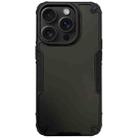 For iPhone 15 Pro Max Anti-slip Edge Fog Feel Phone Case(Black) - 1