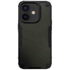 For iPhone 12 Anti-slip Edge Fog Feel Phone Case(Black) - 1