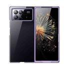 For Xiaomi Mix Fold 3 Full Coverage Electroplate PC Transparent Phone Case(Purple) - 1