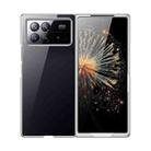 For Xiaomi Mix Fold 3 Full Coverage Electroplate PC Transparent Phone Case(Silver) - 1