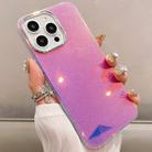 For iPhone 15 Pro Max Mirror Glitter IMD Phone Case(Pink) - 1