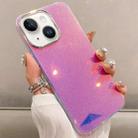 For iPhone 15 Plus Mirror Glitter IMD Phone Case(Pink) - 1