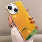 For iPhone 15 Plus Mirror Glitter IMD Phone Case(Yellow) - 1