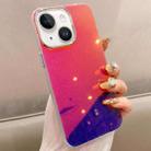 For iPhone 15 Mirror Glitter IMD Phone Case(Purple) - 1