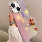 For iPhone 15 Mirror Glitter IMD Phone Case(Silver) - 1