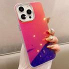 For iPhone 13 Pro Max Mirror Glitter IMD Phone Case(Purple) - 1