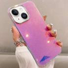 For iPhone 13 Mirror Glitter IMD Phone Case(Pink) - 1