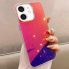 For iPhone 12 Mirror Glitter IMD Phone Case(Purple) - 1