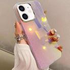 For iPhone 12 Mirror Glitter IMD Phone Case(Silver) - 1