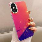 For iPhone XS Max Mirror Glitter IMD Phone Case(Purple) - 1