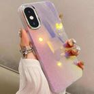 For iPhone XS Max Mirror Glitter IMD Phone Case(Silver) - 1