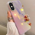 For iPhone XS / X Mirror Glitter IMD Phone Case(Silver) - 1