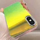 For iPhone XS / X Mirror Glitter IMD Phone Case(Green) - 1