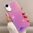 For iPhone XR Mirror Glitter IMD Phone Case(Pink) - 1