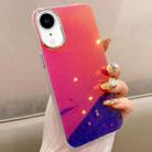 For iPhone XR Mirror Glitter IMD Phone Case(Purple) - 1