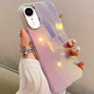For iPhone XR Mirror Glitter IMD Phone Case(Silver) - 1