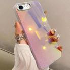 For iPhone SE 2022 / 2020 / 8 / 7 Mirror Glitter IMD Phone Case(Silver) - 1