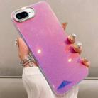 For iPhone 8 Plus / 7 Plus Mirror Glitter IMD Phone Case(Pink) - 1