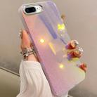 For iPhone 8 Plus / 7 Plus Mirror Glitter IMD Phone Case(Silver) - 1