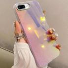 For iPhone 8 Plus / 7 Plus Mirror Glitter IMD Phone Case(Silver) - 1