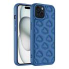 For iPhone 15 3D Cloud Pattern TPU Phone Case(Dark Blue) - 1