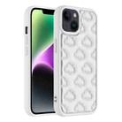 For iPhone 14 3D Cloud Pattern TPU Phone Case(White) - 1