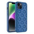 For iPhone 14 3D Cloud Pattern TPU Phone Case(Dark Blue) - 1