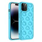 For iPhone 14 Pro 3D Cloud Pattern TPU Phone Case(Blue) - 1