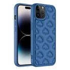 For iPhone 14 Pro 3D Cloud Pattern TPU Phone Case(Dark Blue) - 1