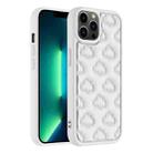 For iPhone 13 Pro Max 3D Cloud Pattern TPU Phone Case(White) - 1