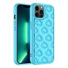 For iPhone 13 Pro Max 3D Cloud Pattern TPU Phone Case(Blue) - 1