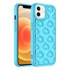 For iPhone 12 3D Cloud Pattern TPU Phone Case(Blue) - 1